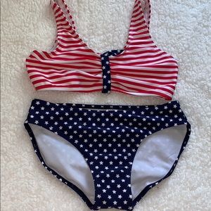 Girls 4th of July Bikini Set